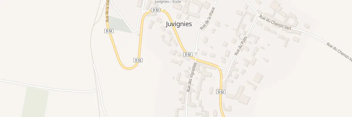 Plan du 3 Rue de la Vallée à Juvignies