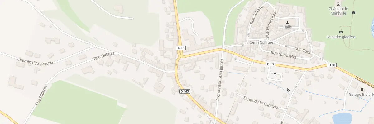 Plan du 13 Av du Gen de Gaulle au Mérévillois