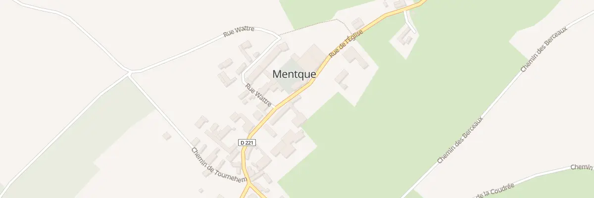 Plan du 318 Rue de l’Eglise à Mentque-Nortbécourt