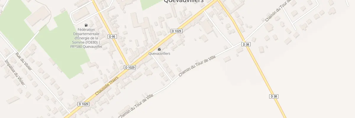 Plan du 57 Vc Chaussee Thiers à Quevauvillers