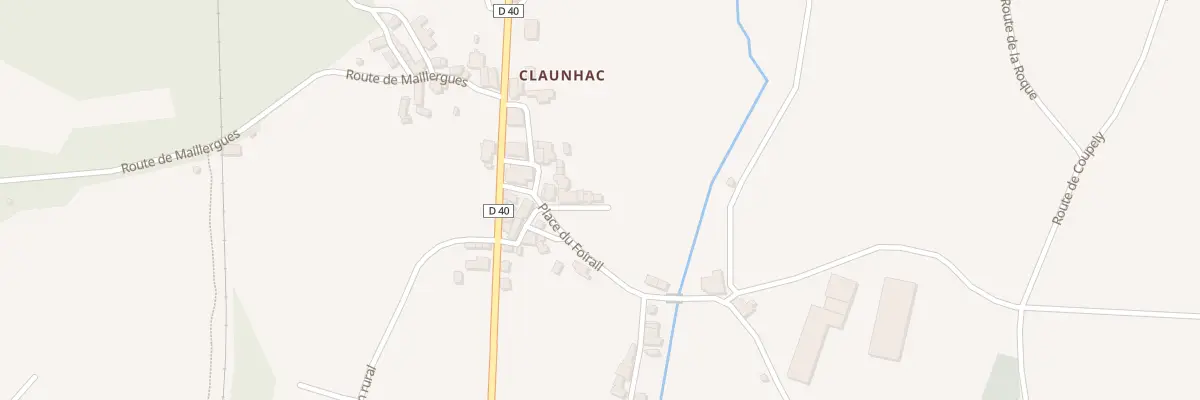 Plan du 5102 Claunhac à Salles-Courbatiès