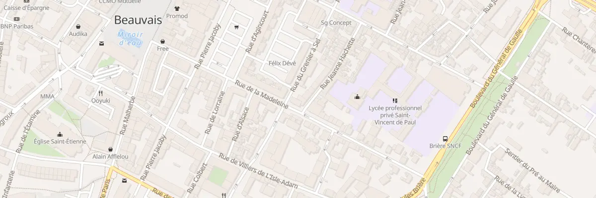 Plan du 17 Rue du Grenier à Sel à Beauvais