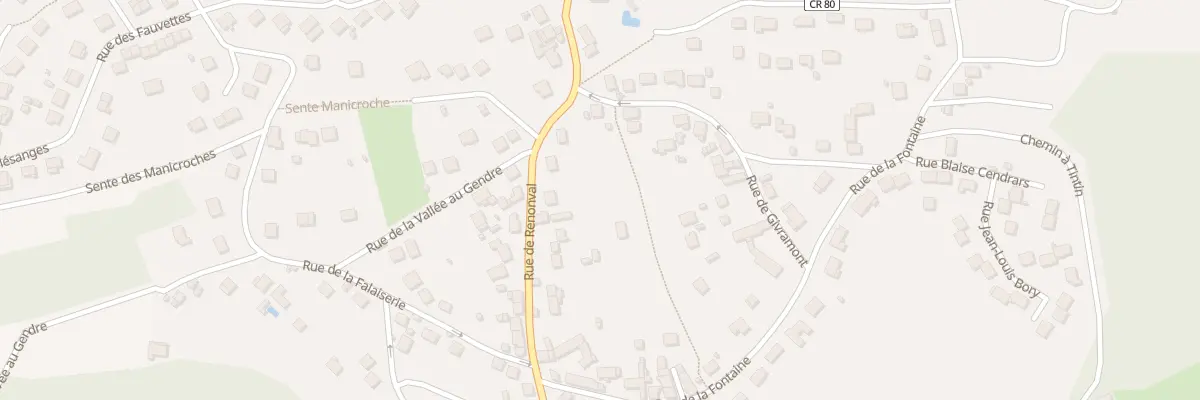 Plan du 13B Rue de Renonval au Mérévillois