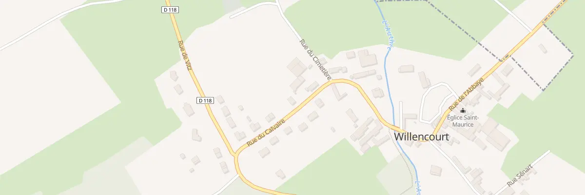 Plan du 14 Rue du Calvaire à Willencourt
