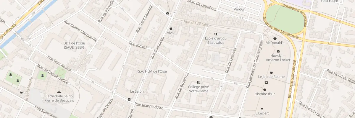 Plan de la Rue Jean Baptiste Boyer à Therdonne