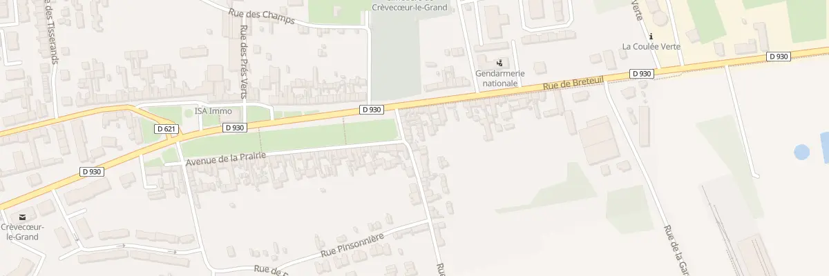Plan du 90 Av de la Prairie à Crèvecœur-le-Grand