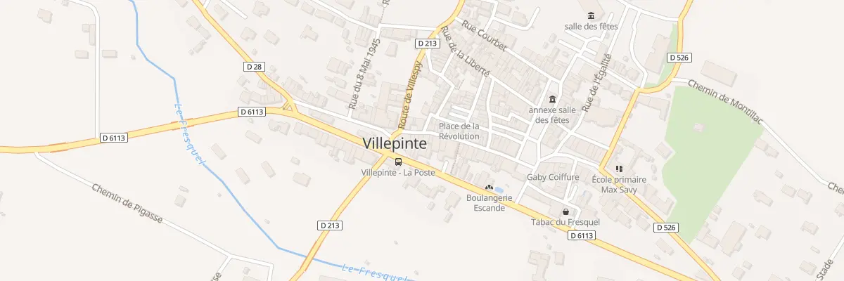 Plan du 8 Rue Victor Hugo à Villepinte