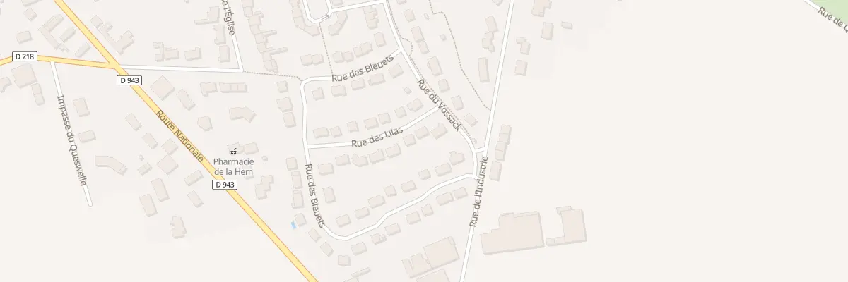Plan du 37 Rue des lilas à Nordausques