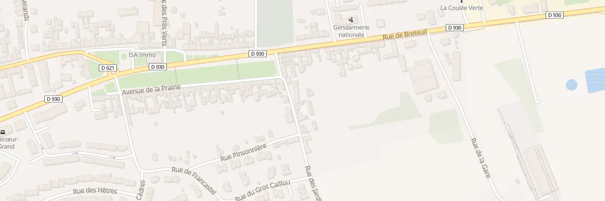 Plan du 9 Rue des Jardins à Crèvecœur-le-Grand