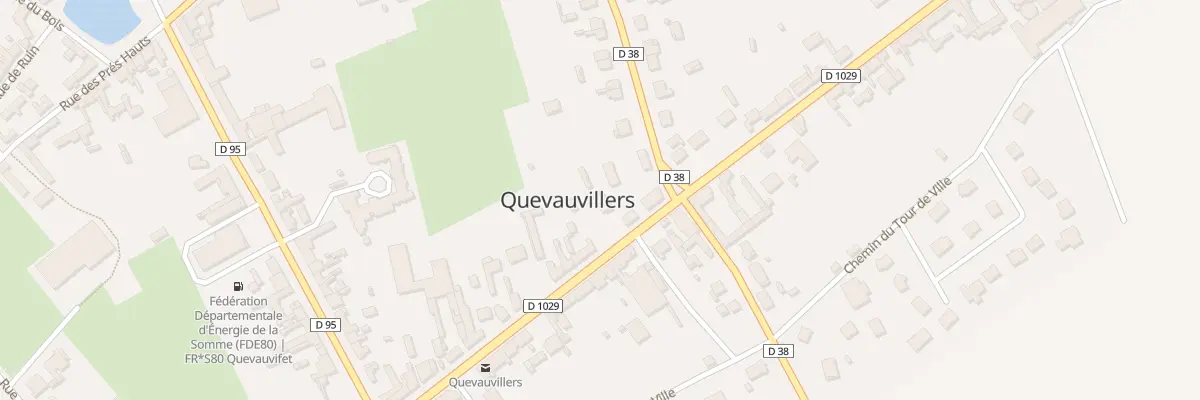 Plan du 30 Vc Chaussee Thiers à Quevauvillers