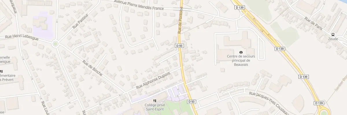Plan du 58 Rue de Pontoise à Beauvais