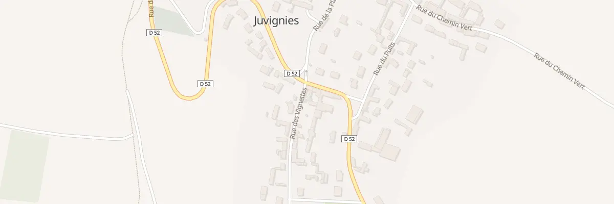 Plan du 1 Rue des Vignettes à Juvignies