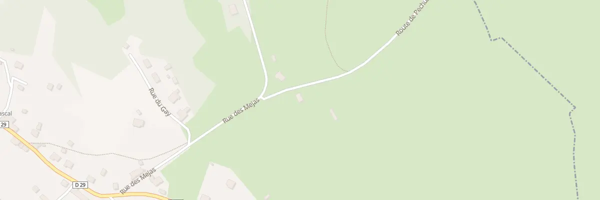 Plan du 5007F Rte de Pechuzal à Latronquière