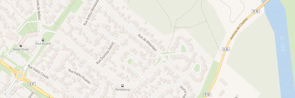 Plan du 38 Rue de Bitterfeld à Vierzon