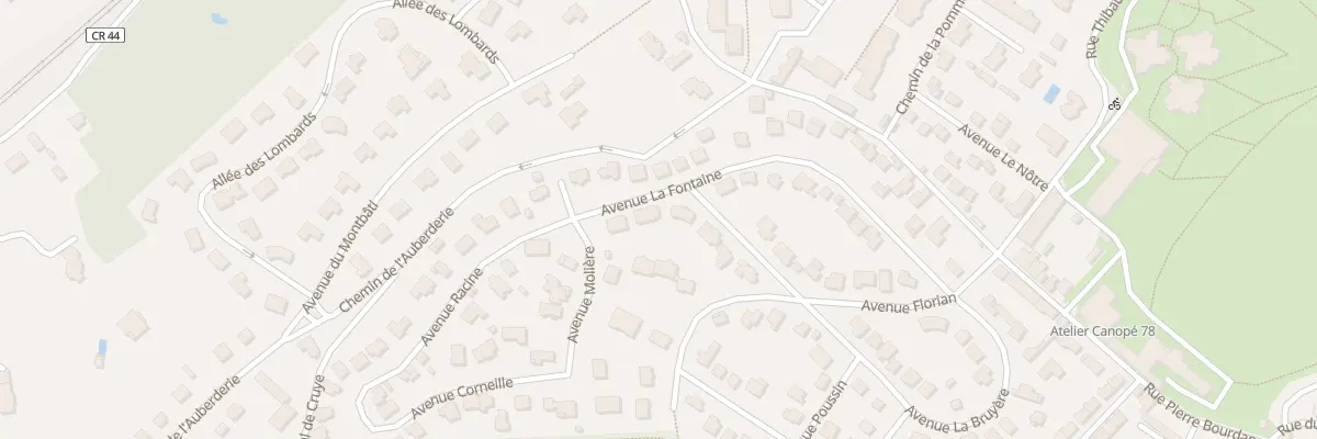 Plan du 23 Av la Fontaine à Marly-le-Roi