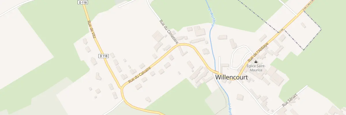 Plan du 11 Rue du Calvaire à Willencourt