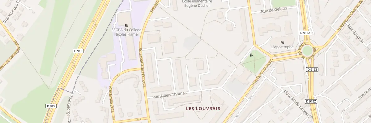 Plan du 4 Pl de Gasperi à Pontoise