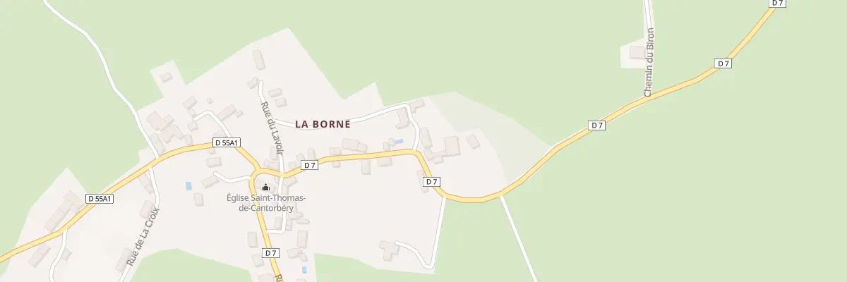 Plan du 5157 La Borne à Blessac