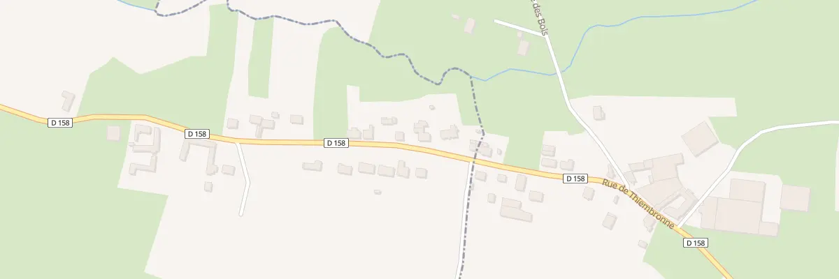 Plan du 91 Rue du Loquin à Thiembronne