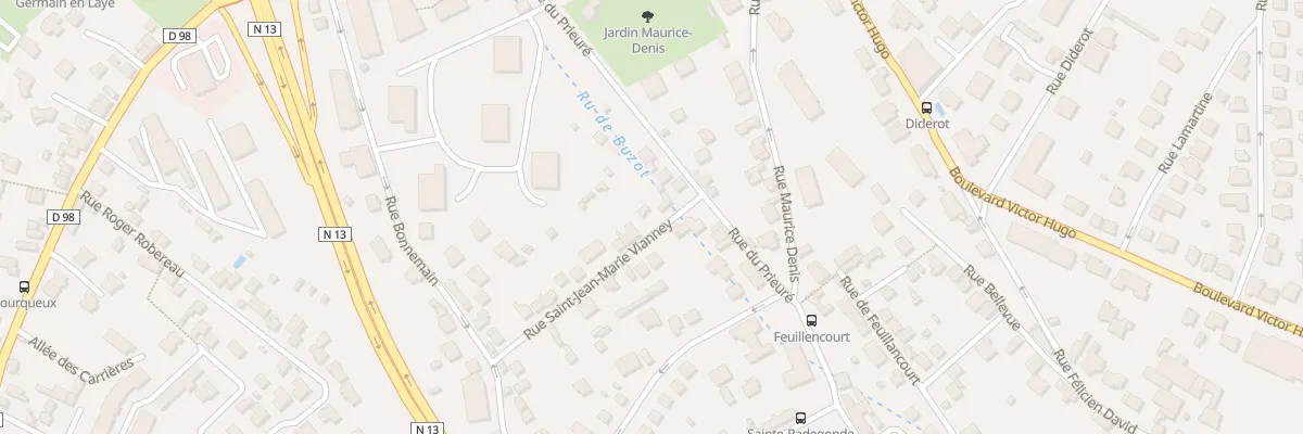 Plan du 2B Rue Saint Jean-marie Vianney à Saint-Germain-en-Laye
