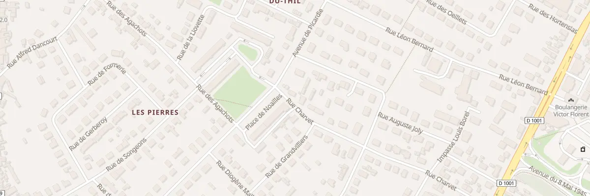 Plan du 32 Rue Charvet à Beauvais