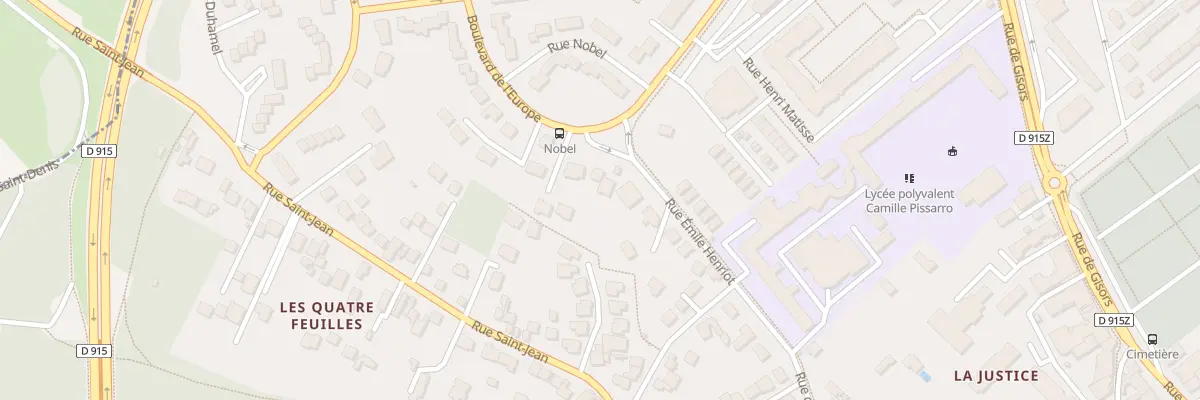 Plan du 13 Rue Emile Henriot à Pontoise