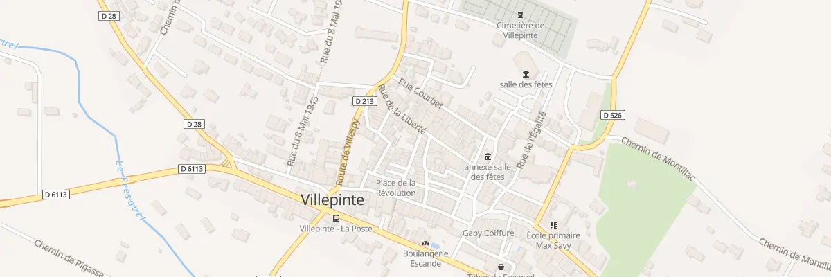 Plan du 11 Rue Lapasset à Villepinte