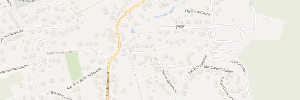 Plan du 9 Rue de la Sente Manicroche au Mérévillois