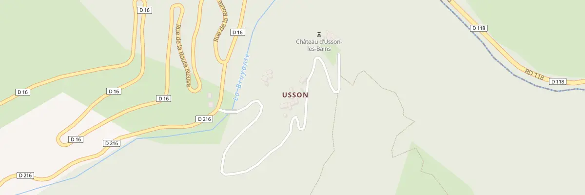 Plan du 94 Hameau d’Usson à Rouze
