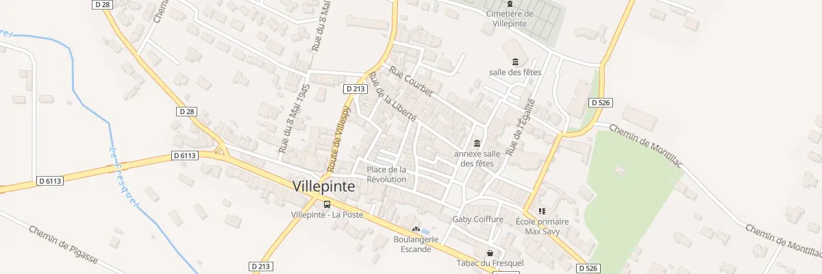 Plan du 15 Rue Rouget de l’Isle à Villepinte