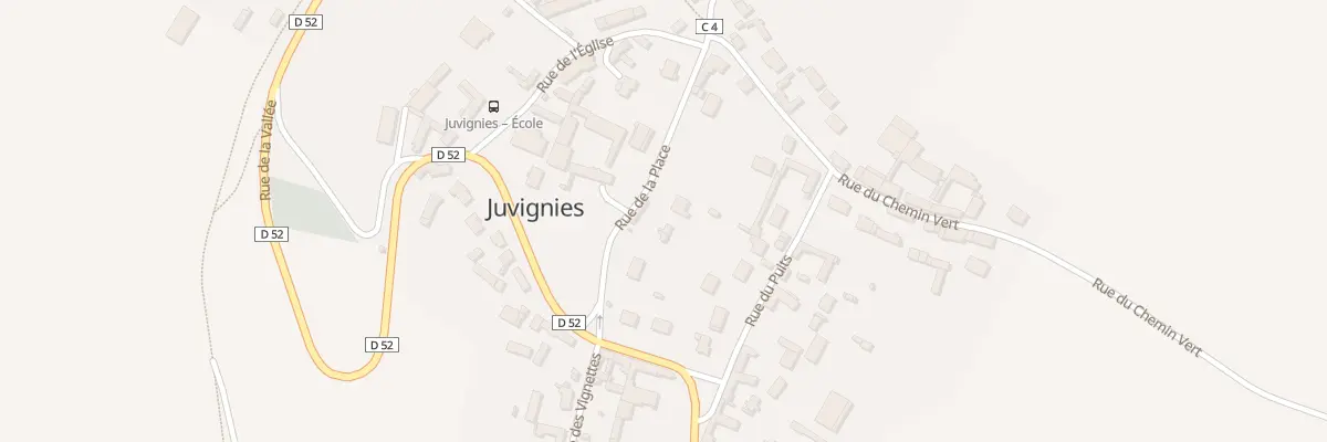 Plan du 7 Rue de la Place à Juvignies
