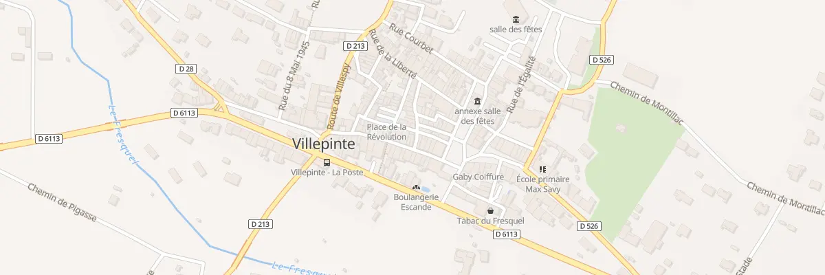 Plan du 1 Rue Rouget de l’Isle à Villepinte