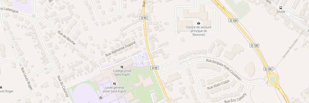 Plan du 87 Rue de Pontoise à Beauvais