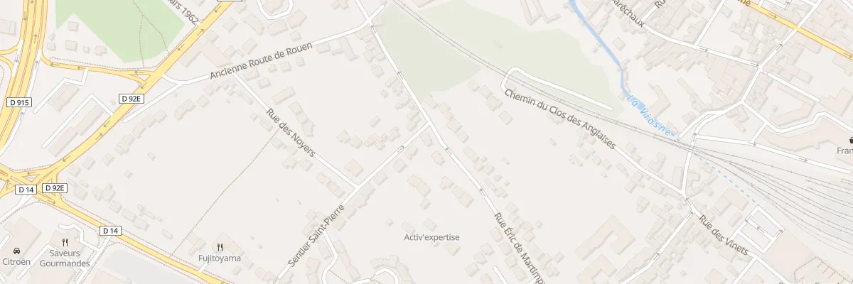 Plan du 33 Rue Eric de Martimprey à Pontoise