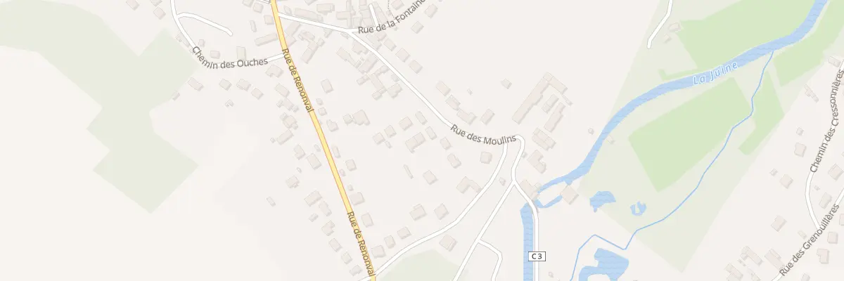 Plan du 18B Rue des Moulins au Mérévillois