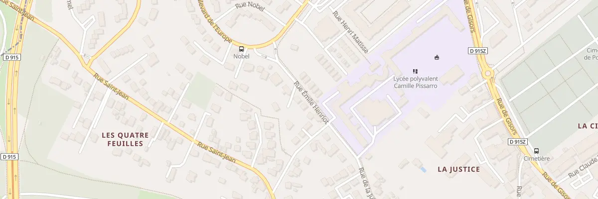 Plan du 7 Rue Emile Henriot à Pontoise