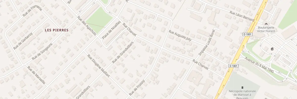 Plan du 21 Rue Charvet à Beauvais