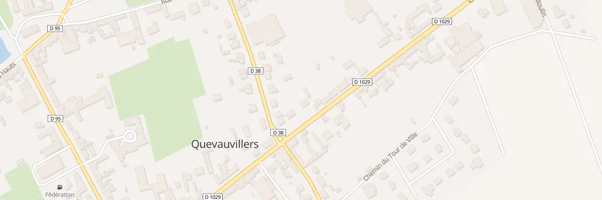 Plan du 20 Vc Chaussee Thiers à Quevauvillers