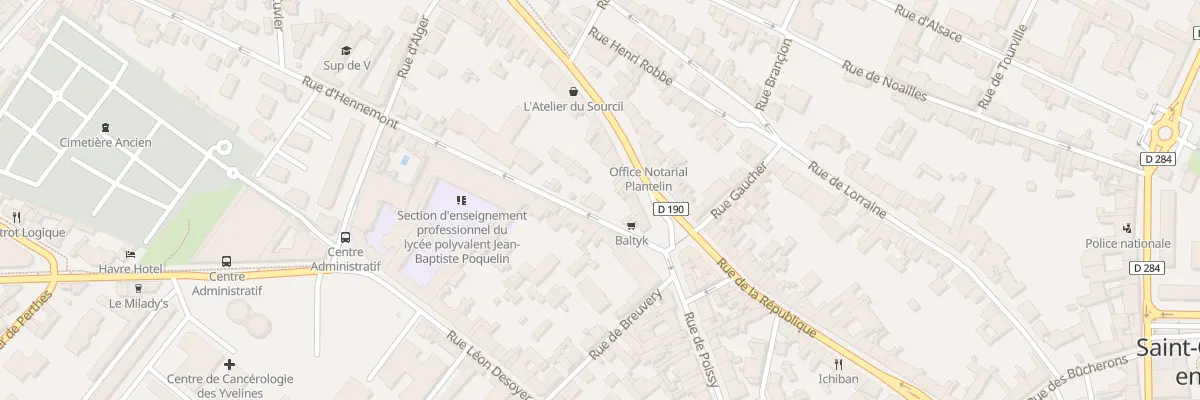 Plan du 6 Rue d’Hennemont à Saint-Germain-en-Laye