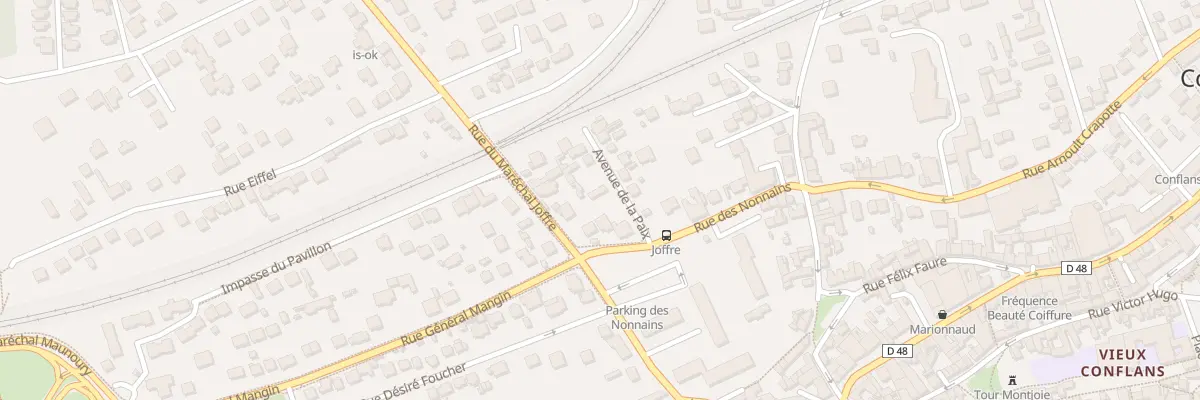 Plan du 5 Av de la Paix à Conflans-Sainte-Honorine