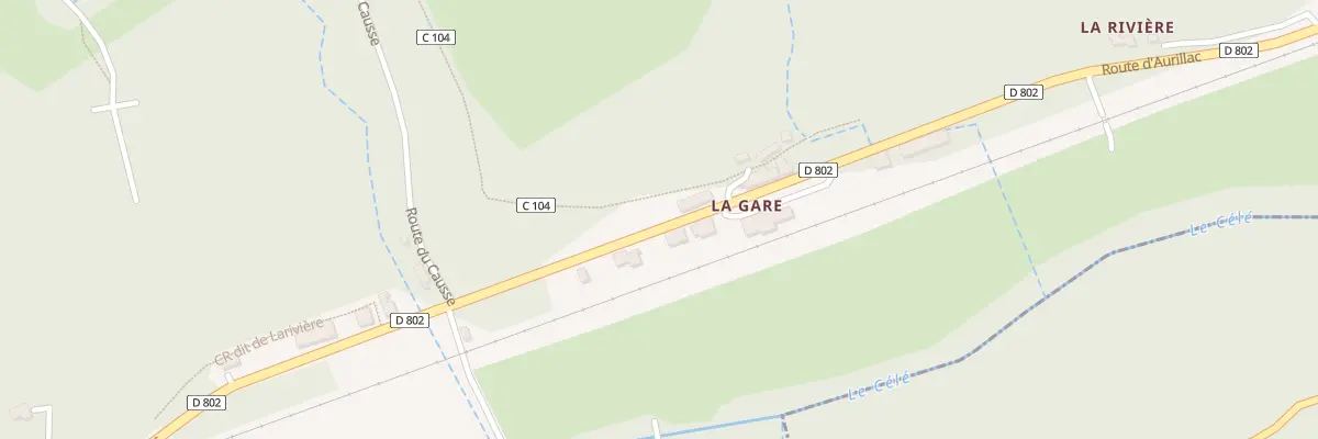 Plan du 5071 La Gare à Viazac