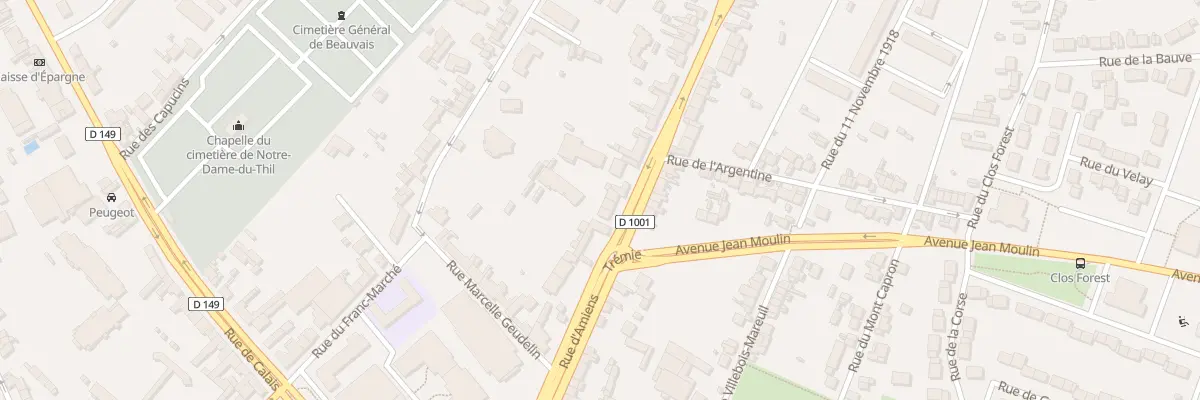 Plan du 13 Rue d’Amiens à Beauvais
