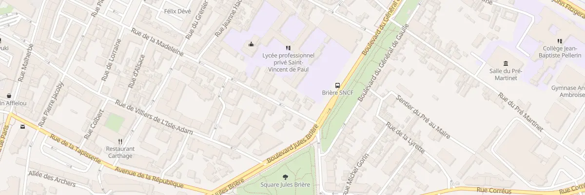 Plan du 109 Rue de la Madeleine à Beauvais
