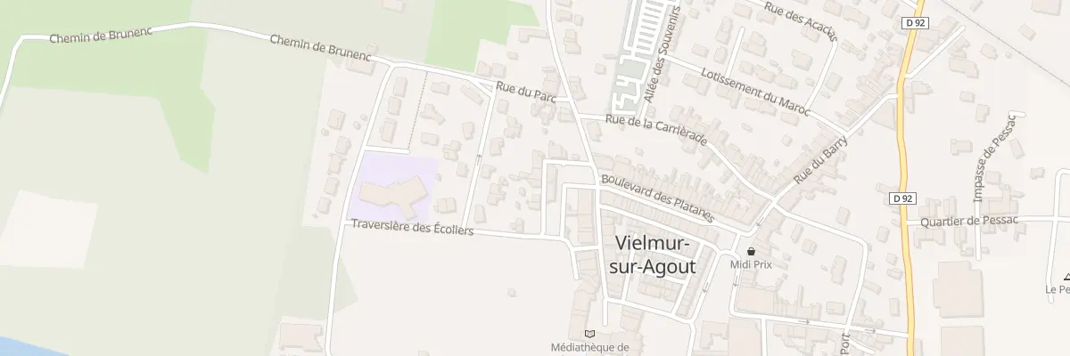 Plan du 3 Rue des fossés à Vielmur-sur-Agout