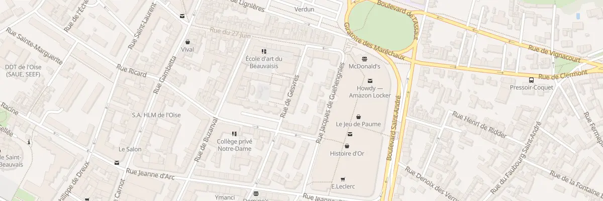 Plan du 40 Rue de Gesvres à Beauvais