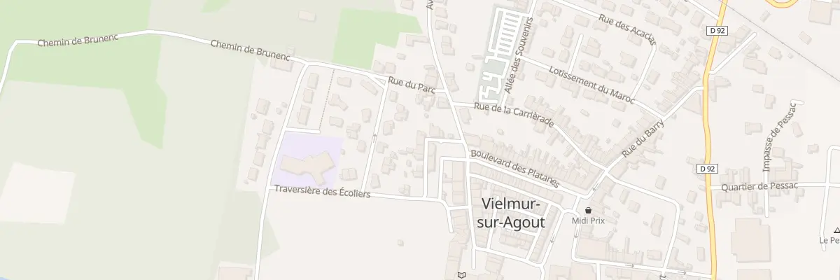Plan du 1 Rue des fossés à Vielmur-sur-Agout