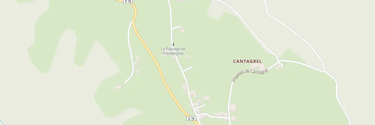 Plan du 6406F Cantagrel à Prendeignes