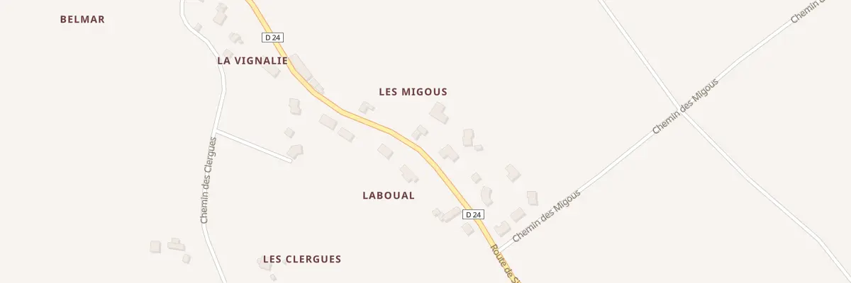 Plan du 5214 Les Migous à Orban