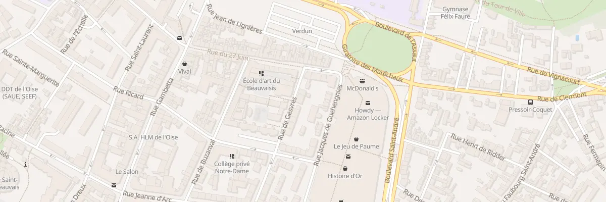 Plan du 44 Rue de Gesvres à Beauvais