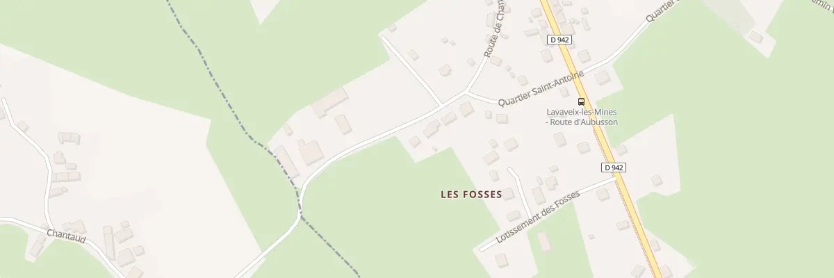 Plan du 23 Rte de Chantaud à Lavaveix-les-Mines
